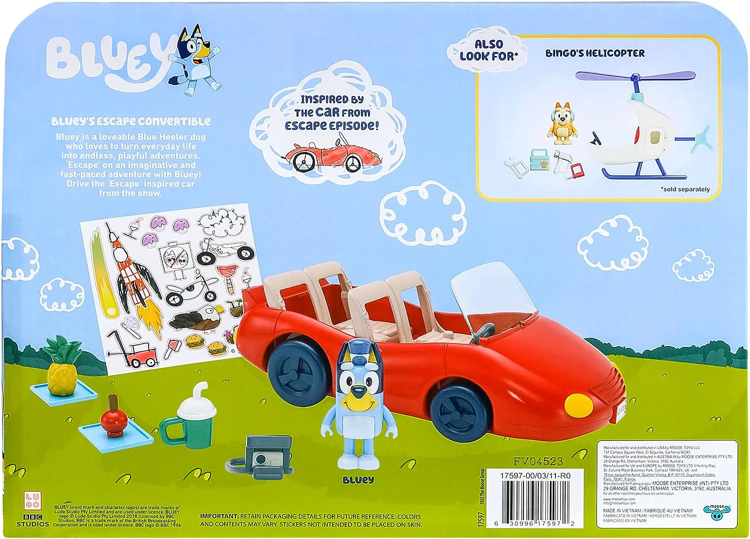 Bluey S9 Blueys Escape Convertible - Image 3