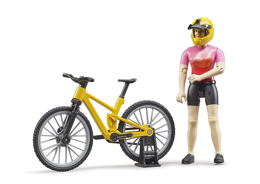 Bruder 63111 Mountain Bike with Cyclist - Image 3