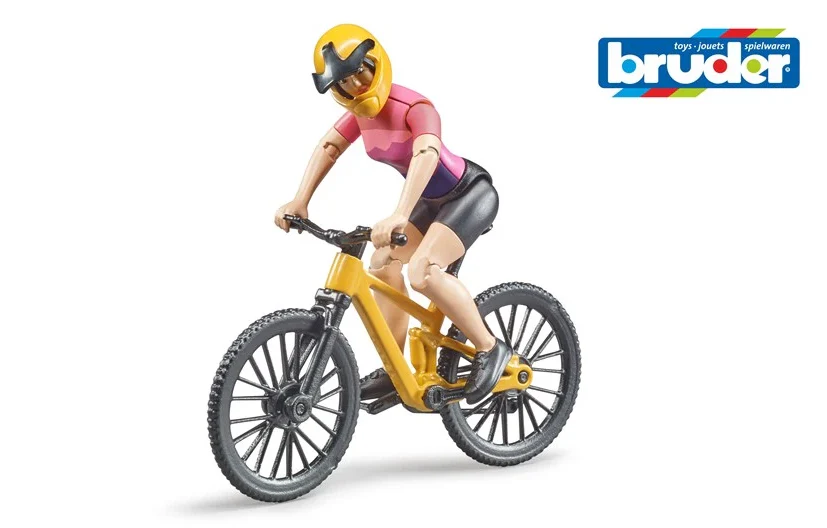 Bruder 63111 Mountain Bike with Cyclist - Image 4
