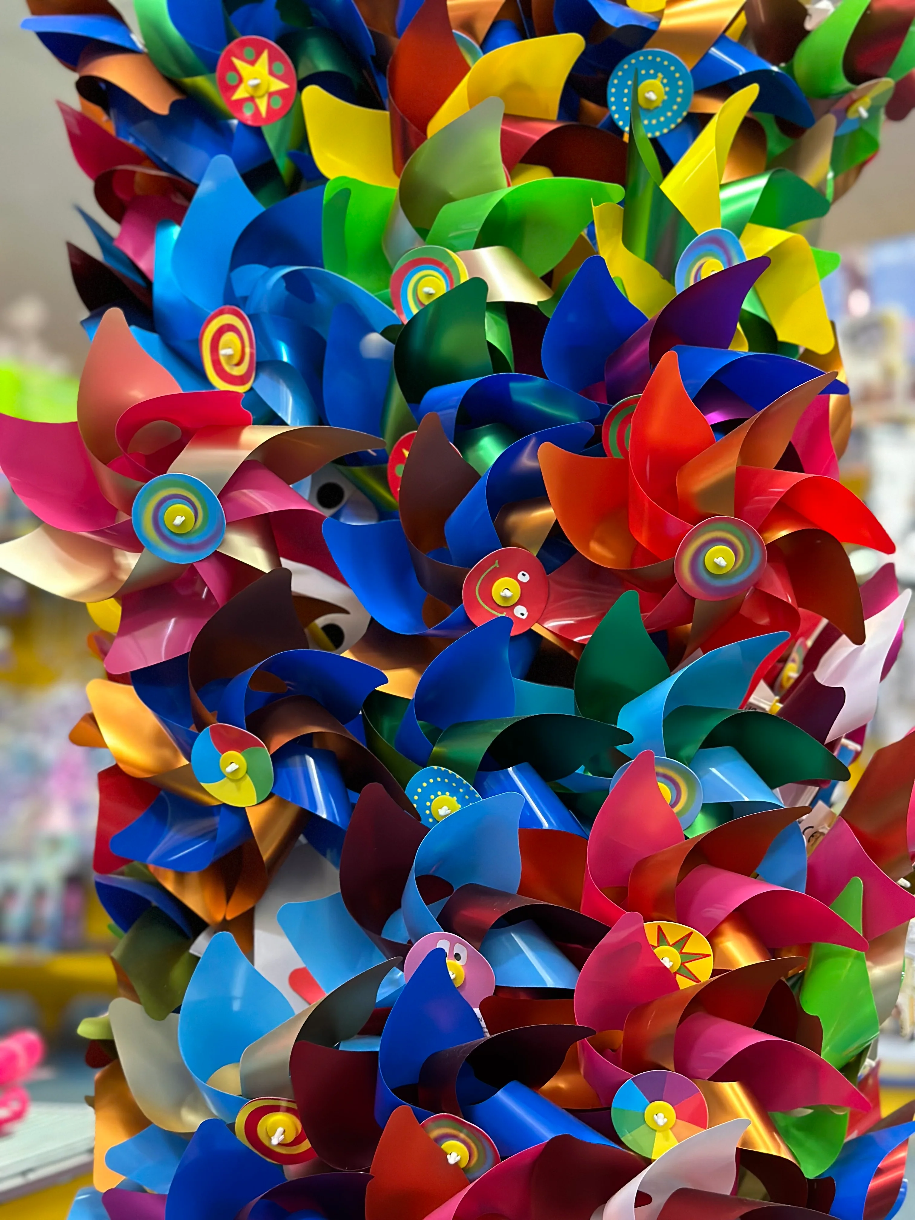 Colourful Rainbow Windmill On A Stick - Image 3