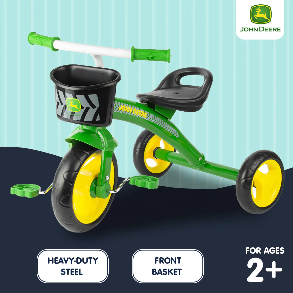 John Deere Steel Tricycle Trike - Image 4