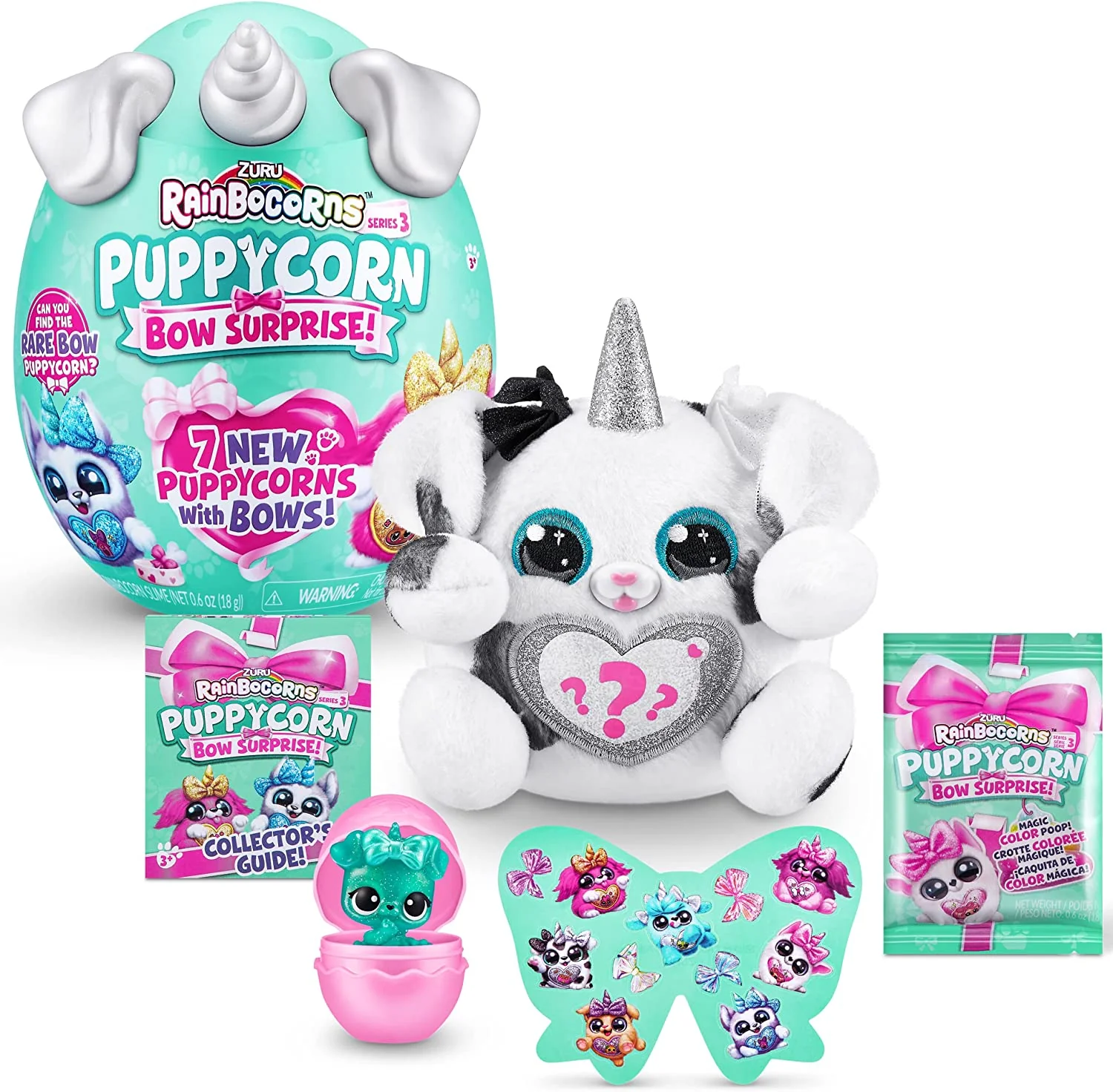 Zuru Rainbocorns Puppycorns Series 3 Bow Surprise - Image 3