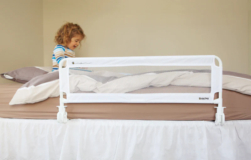 Vee Bee Fold Down Bedguard / Bed rail White - Image 5